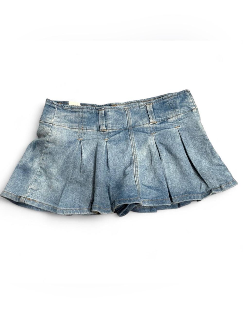 Almost Famous Light Blue Pleated Denim skirt